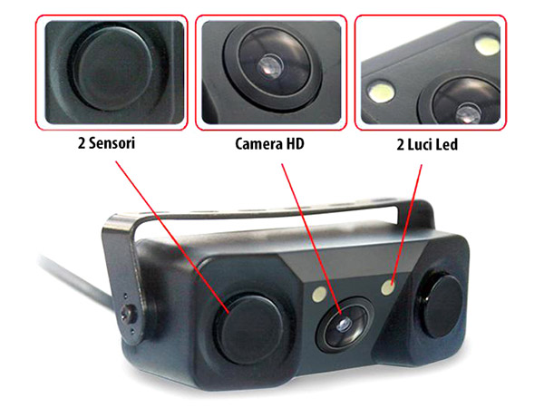 Telecamera da 170 gradi Cmos Telecamera per retromarcia posteriore/anteriore/vista laterale per auto Telecamera per retromarcia posteriore per auto impermeabile  34