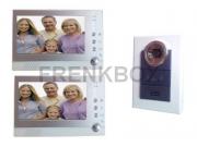 Videocitofono interfono 2 monitor LCD FOTO RECORDER DVR registratore immagini