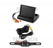 Kit retromarcia camper auto telecamera targa infrarossi monitor 4,3"richiudibile