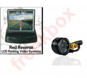 Kit retromarcia auto con monitor richiudibile 3,5" telecamera incasso cavo 10m