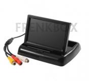 mini monitor richiudibile retromarcia videosorveglianza LCD 4,3"2 ingressi video