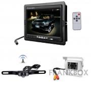Kit retromarcia auto camper Monitor 7" LCD con 2 telecamere: wireless e via cavo