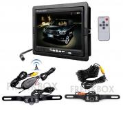 Kit retromarcia auto camper Monitor 7" LCD 2 telecamere: wireless e via cavo