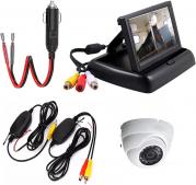kit video sorveglianza trailer trasporto cavalli wireless Senza fili Monito