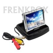 Mini monitor LCD 3,5" richiudibile per videosorveglianza o retromarcia 12v