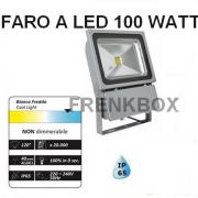 Faro faretto a led 100 W WATT da esterno IP65 luce bianca alta luminositÃ 