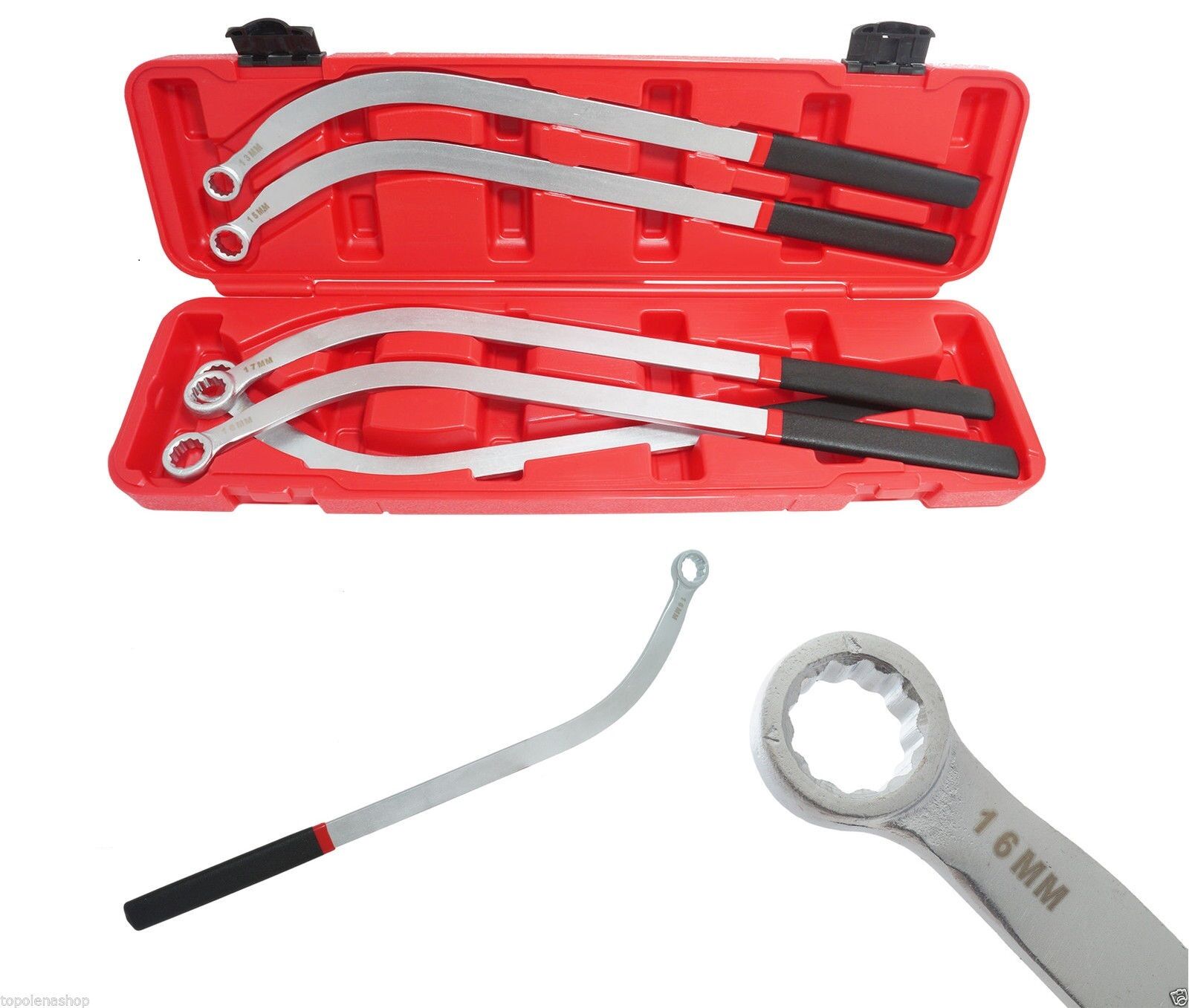 set 5 chiavi tendicinghia a testa poligonale per puleggia da 13mm a 19mm set 5 chiavi tendicinghia a testa poligonale per puleggia da 13mm a 19mm